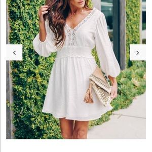 Ignatius Smocked Crochet Lace Dress